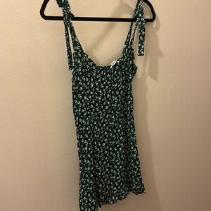 Reformation green floral dress, size 8.
